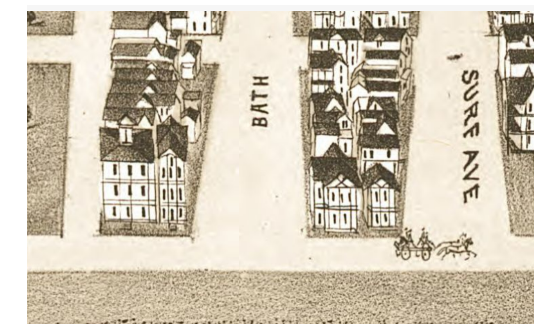 1881 Bird's Eye View of Ocean Grove and Asbury Park