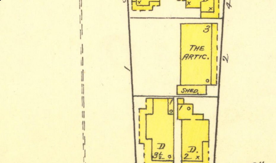 1890 Sanborn Insurance Map, 8 Ocean Avenue