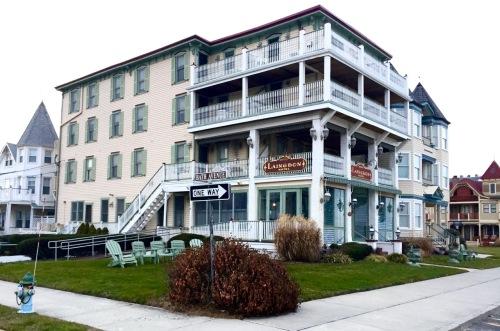 Laingdon Hotel exterior, 8 Ocean Avenue, Ocean Grove NJ